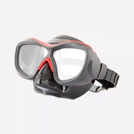 POSEIDON ThreeDee 3D potápačská maska ​​- BK/RED BS