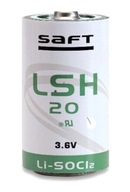 SAFT LSH20 R20/D 3,6V LiSOCl2 lítiová batéria