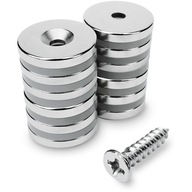 NEODYMOVÉ MAGNETY S OTVOROM NA SKRUTKU 20x3, 12 ks NEODYMOVÉ MAGNETY S OTVOROM NA SKRUTKU 20x3, 12 ks