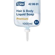 Tork 420601- Tekuté mydlo na vlasy a telo - 1l