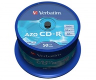 CD-R Verbatim AZO 700MB 52X CRYSTAL 50 ks