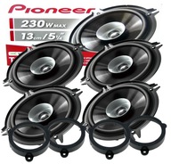 PIONEER 4 REPRODUKTORY PRE RENAULT MEGANE 3 DVERE PREDNÉ + ZADNÉ