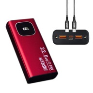 Turistická priestranná powerbanka s baterkou 22,5W QC