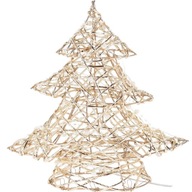 VIANOČNÝ STROMČEK sviatočná dekorácia ZLATÁ BOHO 20 LED 30cm VIANOCE