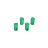 Uzávery ventilov, zelené (pre pneumatické kolesá a
