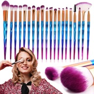Sada 20 štetcov na make-up jednorožcových štetcov Sada 20 štetcov na make-up jednorožcových štetcov