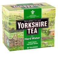 YORKSHIRE TEA BLACK TEA 80 tvrdá voda UK YORKSHIRE TEA BLACK TEA 80 tvrdá voda UK
