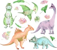 Nálepky na stenu pre chlapcov, dinosaury S Nálepky na stenu pre chlapcov, dinosaury S