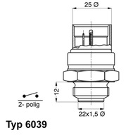 WAHLER 6039.95D Tepelný spínač, ventilátor WAHLER 6039.95D Tepelný spínač, ventilátor