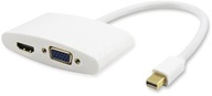 Mini DisplayPort na HDMI+VGA adaptér Mini DisplayPort na HDMI+VGA adaptér