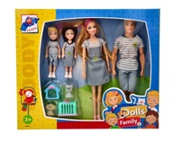 Sada Woodyland Family with Pets, bábiky Barbie do domčeka pre bábiky