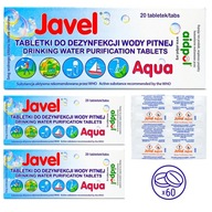 JAVEL Aqua 60 ks tabliet na dezinfekciu PITNEJ VODY.