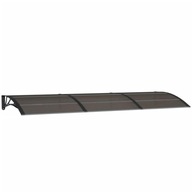 VidaXL Prístrešok na dvere Čierna 300x100 cm VidaXL Prístrešok na dvere Čierna 300x100 cm