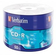 Verbatim CD-R, 43787, Extra ochrana, 50-balenie, 7 Verbatim CD-R, 43787, Extra ochrana, 50-balenie, 7