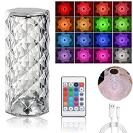Crystal TOUCH NOČNÁ LAMPA 16 farieb + DIAĽKOVÉ Crystal TOUCH NOČNÁ LAMPA 16 farieb + DIAĽKOVÉ