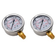 2X 1/4 NPT manometer tlaku automobilového oleja
