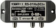 Diplexer RTV SAT zlučovač, prechod napätia DVB-T