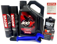 MOTUL 300V MA2 C2 olej + C1 tuk, kefa na reťaz MOTUL 300V MA2 C2 olej + C1 tuk, kefa na reťaz