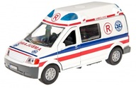 Auto Ambulance kovová so zvukom 13cm HIPO