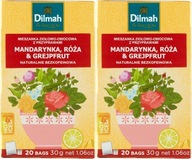 Dilmah Herbal Infusion Mandarin Rose Grapefruit x2