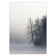 Plagáty 50x70 Misty Forest Winter Plagáty 50x70 Misty Forest Winter