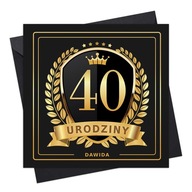 Blahoželanie k 40. narodeninám, personalizovaný doplnok k darčeku Blahoželanie k 40. narodeninám, personalizovaný doplnok k darčeku