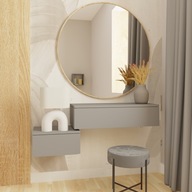 Konzola NICOLA 60 MATTE GREY, šedá.Malý toaletný stolík Konzola NICOLA 60 MATTE GREY, šedá.Malý toaletný stolík