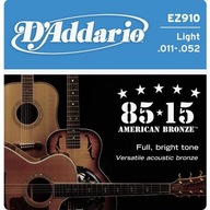 Struny pre akustickú gitaru D'Addario EZ 910 11-52