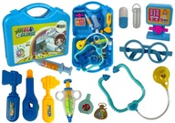 Malý doktor Set Kufor Modrý stetoskop Malý doktor Set Kufor Modrý stetoskop