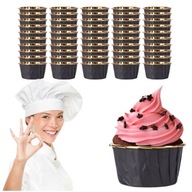 KOLÍČKY NA MUFFINY ČIERNE KOŠÍKY NA MUFINY 50 KS KOLÍČKY NA MUFFINY ČIERNE KOŠÍKY NA MUFINY 50 KS
