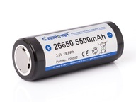 Keeppower 26650 5500mAh 3,6V – 3,7V (PCB) Keeppower 26650 5500mAh 3,6V – 3,7V (PCB)