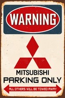 Dekoratívna plaketová plachta 20x30 cm Parking Only Mitsubishi Retro Vintage Dekoratívna plaketová plachta 20x30 cm Parking Only Mitsubishi Retro Vintage