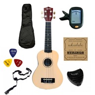 Sopránové ukulele vyrobené z plastu Ever Play UK-20C NAT