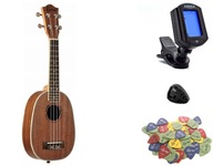 SOPRAN UKULELE V TVARU ANANÁSU + DOPLNKY SOPRAN UKULELE V TVARU ANANÁSU + DOPLNKY
