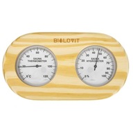 Teplomer Bilovit Pine s vlhkomerom do sauny - do 120 stupňov Celzia