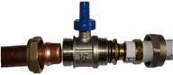 KENTIL GUĽOVÝ 15X16 MM CONEX PEX ADAPTÉR MODRÁ KENTIL GUĽOVÝ 15X16 MM CONEX PEX ADAPTÉR MODRÁ