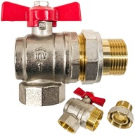 GUĽOVÝ VENTIL, UHLOVÝ KLOBÁK S PRIPOJENÍM VZDUCHU, 1'' PALCE, DN25, MOSADZNÝ, PEVNÝ, SILNÝ GUĽOVÝ VENTIL, UHLOVÝ KLOBÁK S PRIPOJENÍM VZDUCHU, 1'' PALCE, DN25, MOSADZNÝ, PEVNÝ, SILNÝ