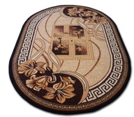 Oválny koberec Alfa Bcf grécky bronz 180x250 Flower HQ