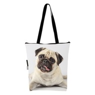 TAŠKA kabelka s MOPSOM DOG PUG ako darček, sieťka TAŠKA kabelka s MOPSOM DOG PUG ako darček, sieťka