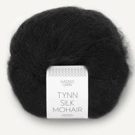 Priadza Tynn Silk Mohair 1099 Sandnes Garn, čierna Priadza Tynn Silk Mohair 1099 Sandnes Garn, čierna