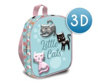 Batoh do škôlky 3D LITTLE CATS 30x25x10