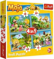 PUZZLE 4V1 DOBRODRUŽSTVÁ VČELY MAI 71 KUSOV. PUZZLE 4V1 DOBRODRUŽSTVÁ VČELY MAI 71 KUSOV.