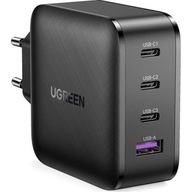 Ugreen 65W 3xUSB-C USB-A kompaktná nástenná nabíjačka, napájanie notebooku Ugreen 65W 3xUSB-C USB-A kompaktná nástenná nabíjačka, napájanie notebooku