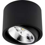 Prisadené stropné svietidlo TUBA SPOT LED AR111 GU10 pohyblivé čierne Prisadené stropné svietidlo TUBA SPOT LED AR111 GU10 pohyblivé čierne