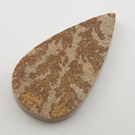 Cabochon psilomelan dendrit ~48x26 mm č. 5 Cabochon psilomelan dendrit ~48x26 mm č. 5