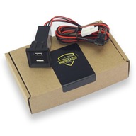 Nabíjačka 2x USB VW T5 2003-2009 - RED Light Nabíjačka 2x USB VW T5 2003-2009 - RED Light
