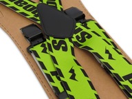 Široké zelené traky na lyže na nohavice typu X - SNOWBOARD T30 Široké zelené traky na lyže na nohavice typu X - SNOWBOARD T30