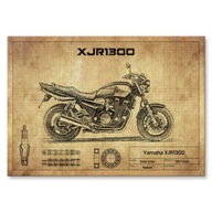 Kovový plagát Yamaha XJR1300 Gift S