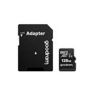 Pamäťová karta GoodRam 128GB microSDXC class 10 UHS-I 100 / 10 MB/s + adaptér Pamäťová karta GoodRam 128GB microSDXC class 10 UHS-I 100 / 10 MB/s + adaptér