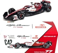 ALFA ROMEO C42 F1 2022 77 Bottas PRILBA BBurago 1:43